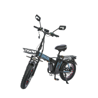 Электровелосипед Minako F10 Dual (полный привод), черный 20ah