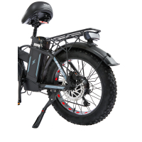 Электровелосипед Minako F10 Dual (полный привод), черный 20ah