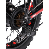 Электровелосипед Minako F10 Dual (полный привод), красный 20ah