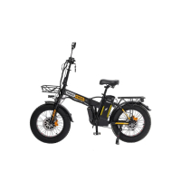 Электровелосипед Minako F10 Dual (полный привод), желтый 20ah