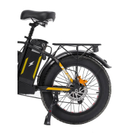 Электровелосипед Minako F10 Dual (полный привод), желтый 20ah