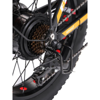 Электровелосипед Minako F10 Dual (полный привод), желтый 20ah