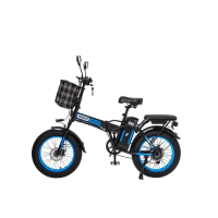 Электровелосипед Minako F10 Lite, синий