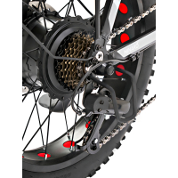 Электровелосипед Minako F11 Dual (полный привод), черный 20ah