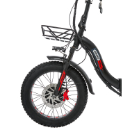 Электровелосипед Minako F11 Dual (полный привод), красный 20ah
