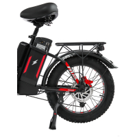 Электровелосипед Minako F11 Dual (полный привод), красный 20ah