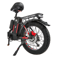 Электровелосипед Minako F11 Dual (полный привод), красный 20ah
