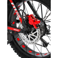 Электровелосипед Minako F11 Dual (полный привод), красный 20ah
