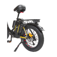 Электровелосипед Minako F11 Dual (полный привод), желтый 20ah