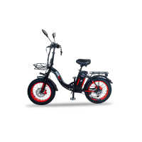 Электровелосипед Minako F11 PRO 20ah, красный