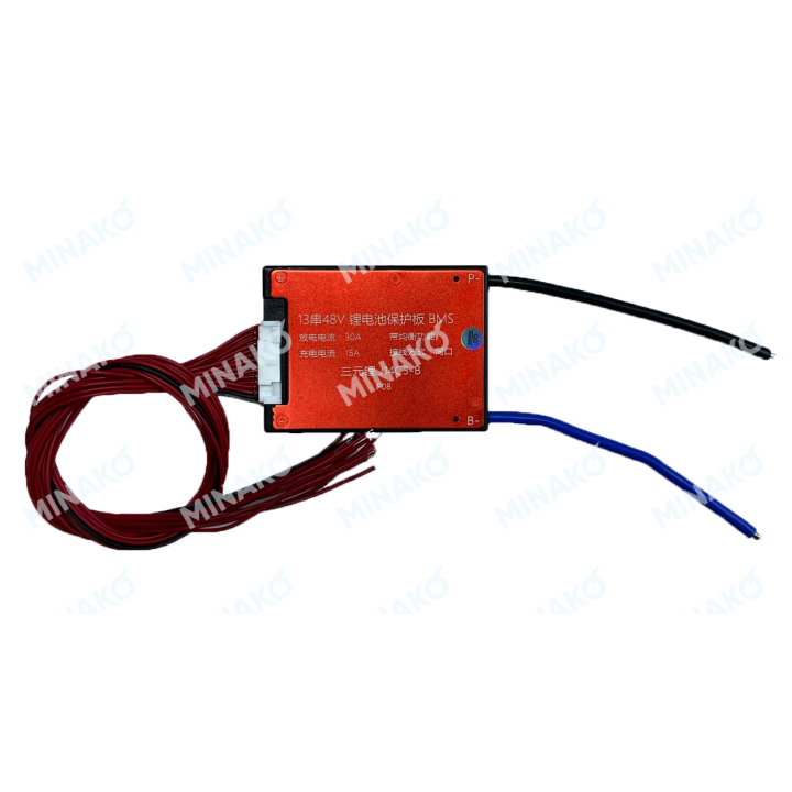 Bms 13s 30a 48V Красная