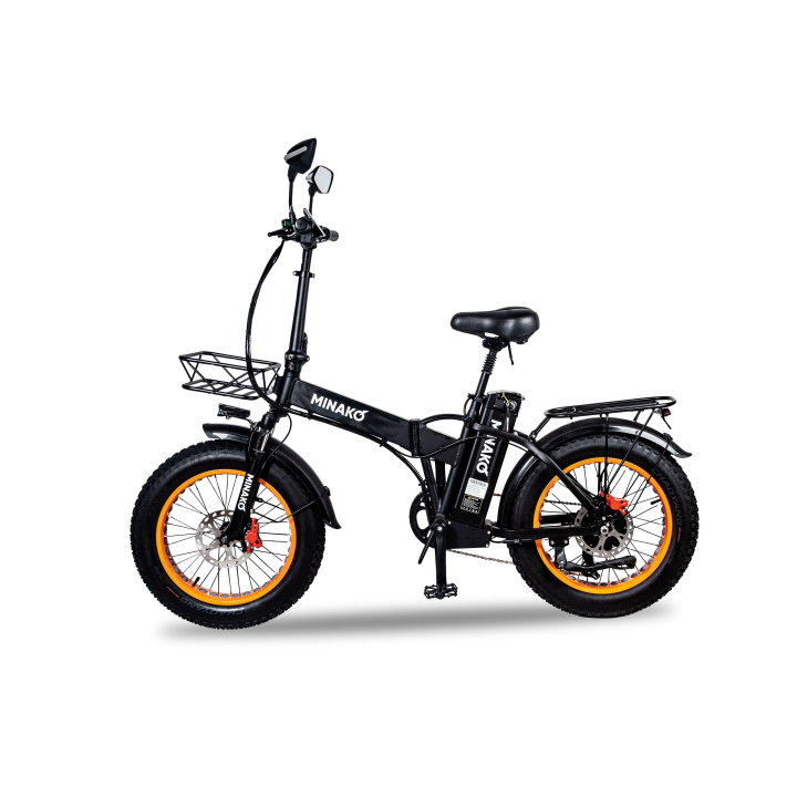 Электровелосипед F10 Оранжевый 13Ah (Уценка)