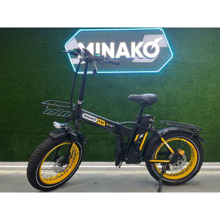 Электровелосипед F10 Желтый 15ah (Уценка)