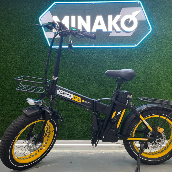 Электровелосипед F10 Желтый 15ah (Уценка)