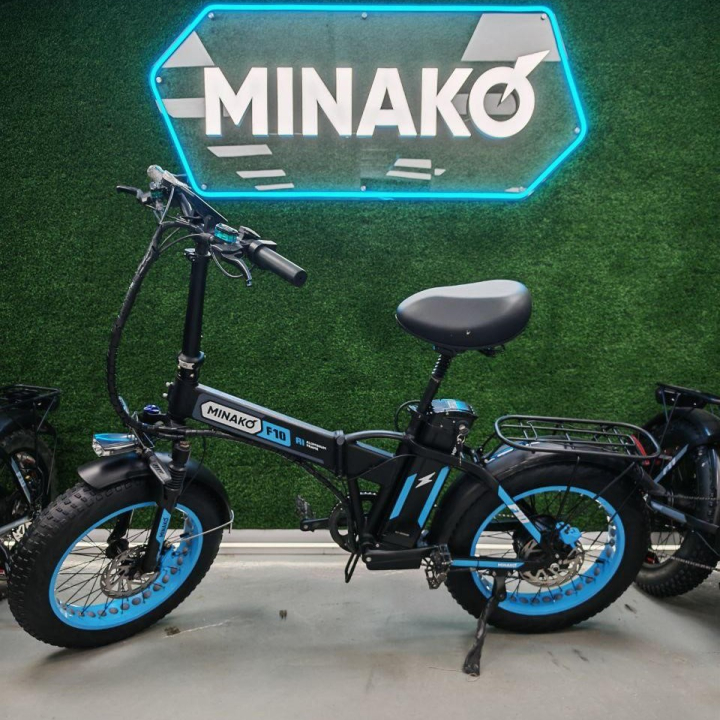 Электровелосипед Minako F10 Pro 15ah синий (Уценка)