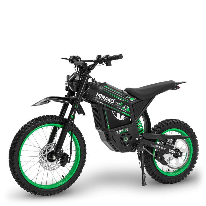 Электропитбайк Minako Pit R, зеленый