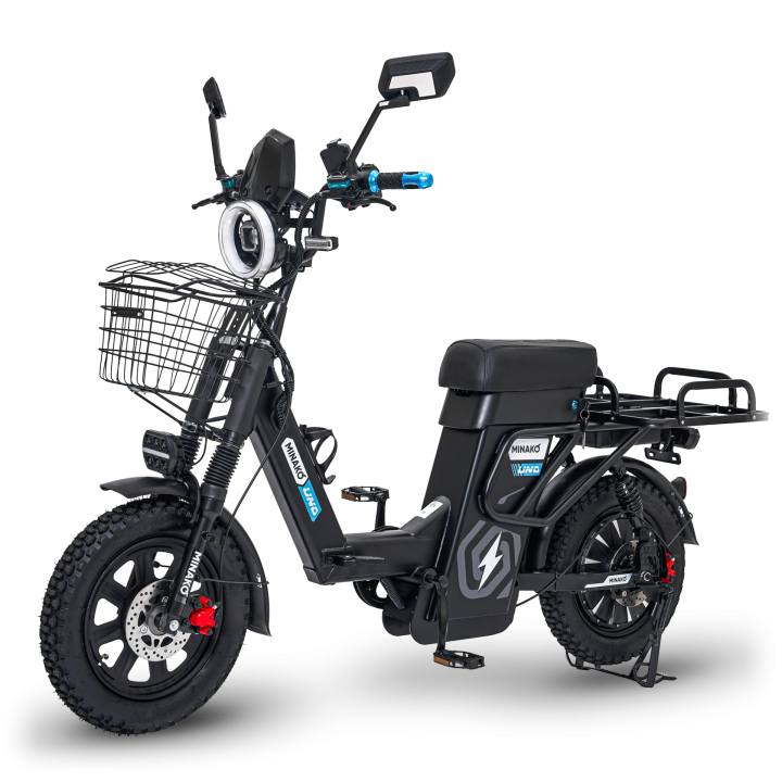 Электровелосипед Minako UNO 16R 30ah LifePo4 черный, черный